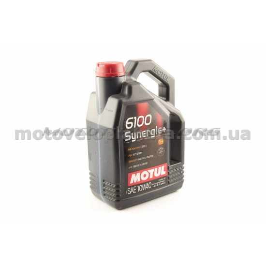 Масло   автомобильное, 4л   (синтетика, 10W-40, 6100 Synergie+)   MOTUL   (#101491), шт
