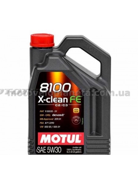 Масло   автомобильное, 4л   (синтетика, 5W-30, 8100 X-CLEAN FE)   MOTUL   (#104776), шт