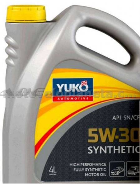 Масло   автомобильное, 4л   (SAE 5W-30, SUPER SYNTHETIC, API SN/CF, ACEA C3)   YUKO, шт