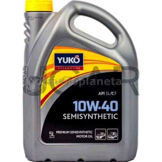 Масло   автомобильное, 5л   (SAE 10W-40, SEMISYNTHETIC, API SL/CF)   YUKO, шт