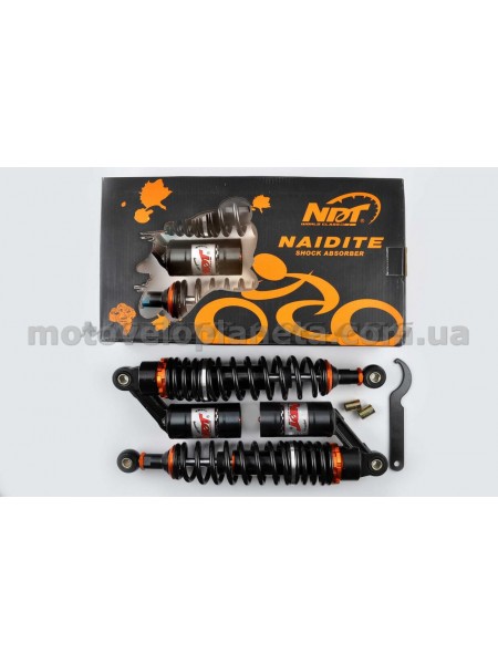 Амортизаторы (пара)   Delta   340mm, газомасляные   (черные)   NDT, пара