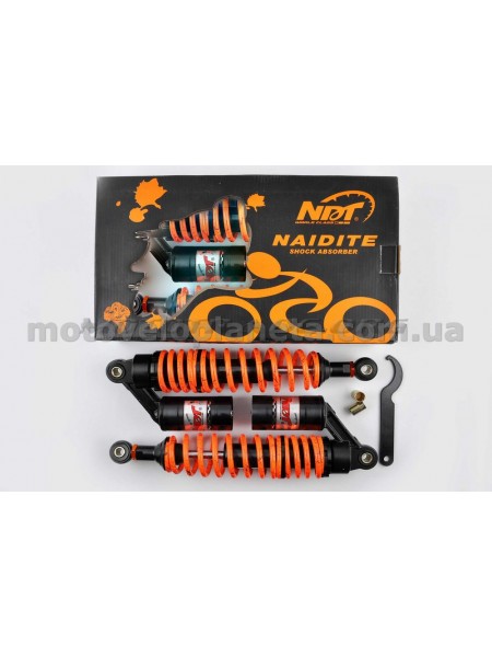 Амортизаторы (пара)   Delta   340mm, газомасляные   (оранжевые +паутина)   NDT, пара