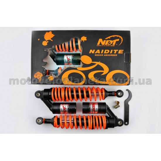 Амортизаторы (пара)   Delta   340mm, газомасляные   (оранжевые +паутина)   NDT, пара
