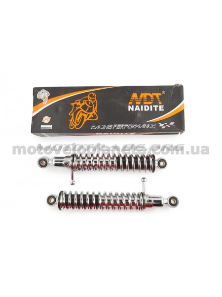 Амортизаторы (пара)   ИЖ   320mm, регулируемые, с рычагом   (хром)    NDT, пара