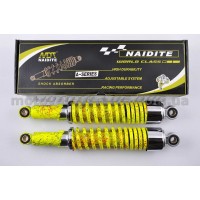 Амортизаторы (пара)   Delta   340mm, регулируемые   (лимонные +паутина, короткий стакан)   NDT, пара