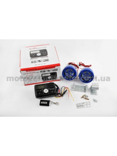 Аудиосистема 2.0   mod:978   (3, синие, сигнализация, МР3/FM/USB/SD, ПДУ, ЖК дисплей), шт