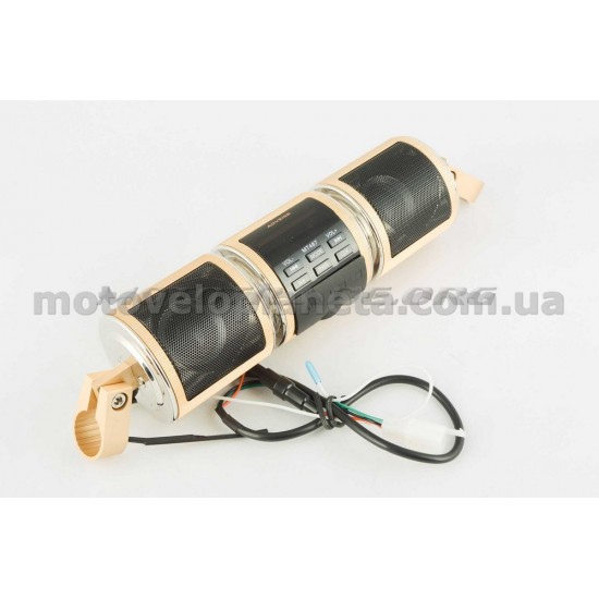 Аудиосистема   на руль   (2, 2*5W желтые, сигнализация, МР3/USB/SD)   mod:MT487   NEO, шт