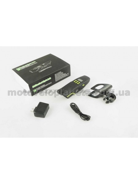 Аудиосистема велосипедная на руль   (влагостойкая, фонарик, рация, МР3/USB/SD/Bluetooth/FM-радио)   (mod:AV126-G)   NEO, шт