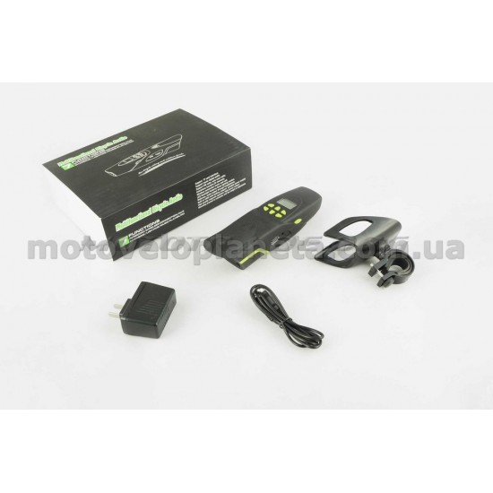 Аудиосистема велосипедная на руль   (влагостойкая, фонарик, рация, МР3/USB/SD/Bluetooth/FM-радио)   (mod:AV126-G)   NEO, шт
