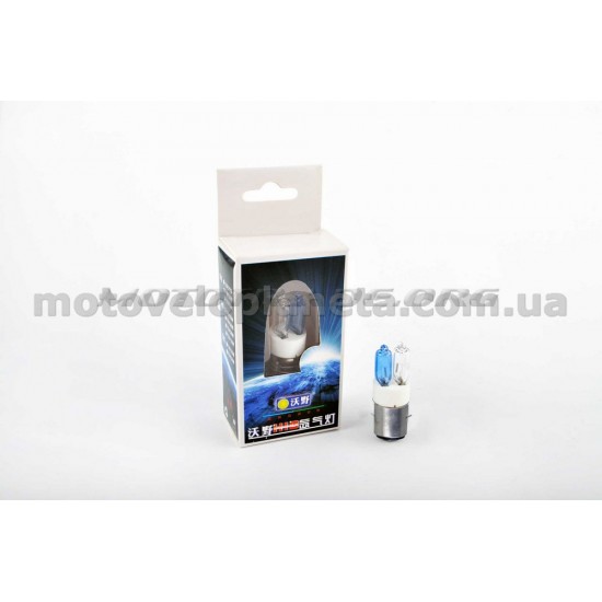 Лампа BA20D (2 уса)   12V 35W/35W   (белая/супер белая, двухколбовая)   BEST, шт