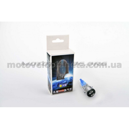 Лампа BA20D (2 уса)   12V 35W/35W   (супер белая, со стержнем)   BEST, шт