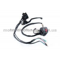 Блоки кнопок руля (пара)   Suzuki AX100   (черные, рычаги, крепление)   XVP, пара