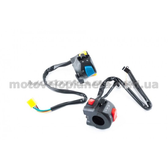Блоки кнопок руля (пара)   Zongshen ZS125J   (черные)   XVP, пара