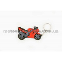 Брелок резиновый   байк   HONDA CBR   (красный)   (#YSK002B), шт