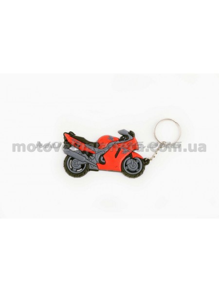 Брелок резиновый   байк   HONDA CBR   (красный)   (#YSK002B), шт
