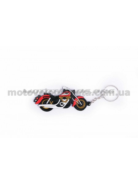 Брелок резиновый   чоппер   (красный)   HONDA SHADOW   (#YSK008), шт