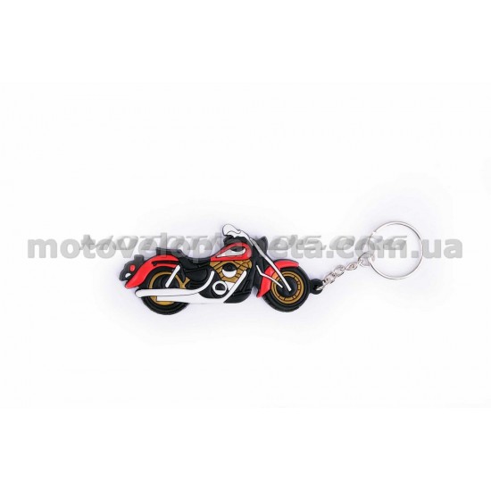 Брелок резиновый   чоппер   (красный)   HONDA SHADOW   (#YSK008), шт