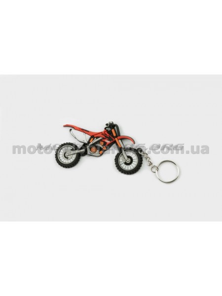 Брелок резиновый   байк   HONDA   (красный)   (#YSK134), шт