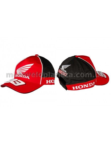 Бейсболка   HONDA AND MARC MARQUEZ   (красно-черная, 100% хлопок), шт