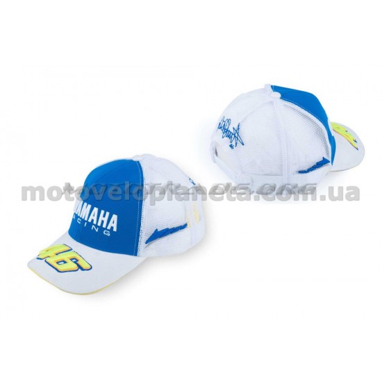 Бейсболка   YMH AND 46 VALENTINO ROSSI   (бело-синяя, сетка), шт