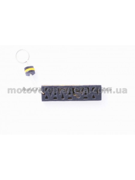Брелок каучук   (серо-желтый)   KAWASAKI   AS, шт