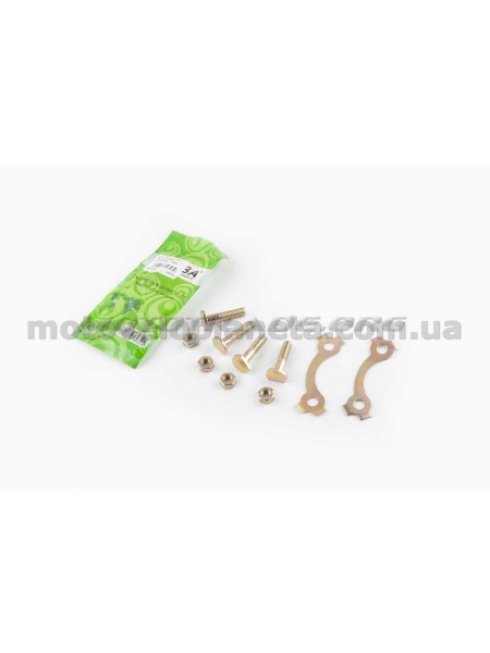 Болты крепления задней звезды   Suzuki 4T GN125   (+контршайбы)   MOZBA, компл.