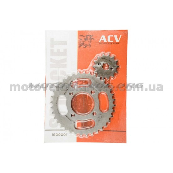 Звезды трансмиссии (пара)   Delta   428-14T + 428-36T   (сталь 45)   ACV, пара