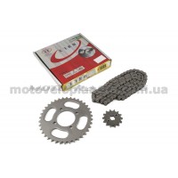 Звезды трансмиссии (пара)   Zongshen ZS200-GS   428-15T + 428-46T   (+цепь 112L)    (сталь 20)   DGH, компл.