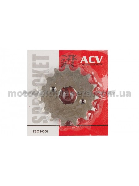 Звезда трансмиссии (передняя)   Zongshen ZS200GY-A   428-15T   (сталь 20)   ACV, шт