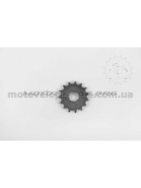 Звезда трансмиссии (передняя)   Zongshen, Lifan 125-200   428-15T   (TM)   EVO, шт