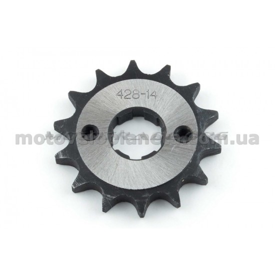 Звезда трансмиссии (передняя)   Zongshen ZS125J   428-14T   X-SPROCKET, шт