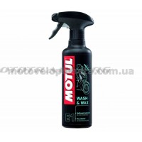Средство для мытья и полировки мотоцикла 400мл   (E1 Wash  Wax)   MOTUL   (#102996), шт