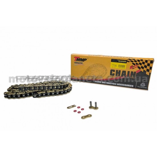 Цепь трансмиссии   520-104L   Yamaha, Lifan, ИЖ, Муравей   (сальниковая, желтая, O-Ring )   (TM)   EVO, шт