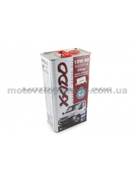 Масло   4T, 5л   (минеральное, 10W-40 SG/CF-4 Silver,  Atomic OIL)   ХАДО, шт