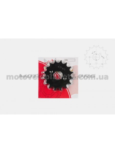 Звезда трансмиссии (передняя)   Zongshen ZS250-5   428-16T   DGH, шт