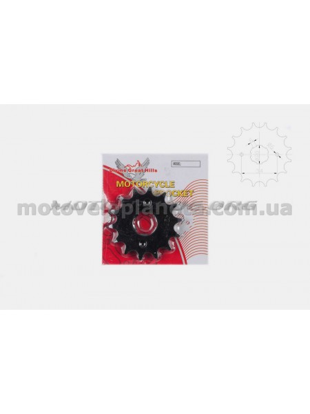 Звезда трансмиссии (передняя)   Zongshen ZS125J   428-14T   DGH, шт