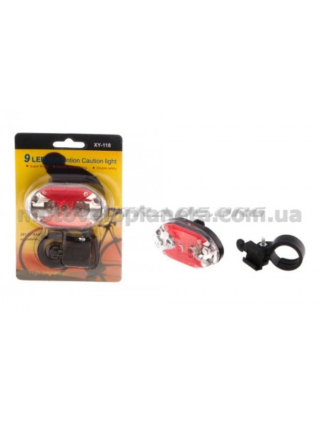 Стоп-сигнал (в сборе)   велосипедный   (универсальный) (LED)   (mod XY 118)   DS, шт