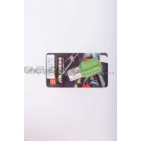 Лампа S25 (двухконтактная, диодная)   12V 5W   (стоп, габарит) (зеленая, mod:JC-716)   JCAA, шт