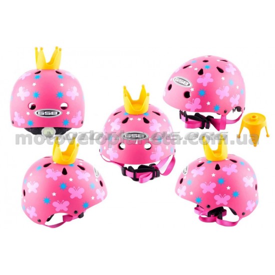 Шлем детский открытый   (розовый)   (PRINCESS)   GSB, шт
