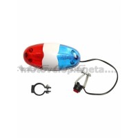 Сигнал велосипедный с подсветкой   Police   (красно- синий) (mod:JY-325)   KL, шт