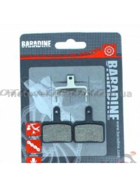 Колодки тормозные велосипедные (дисковые)   Baradine DS-10+SP-10   KL, компл.
