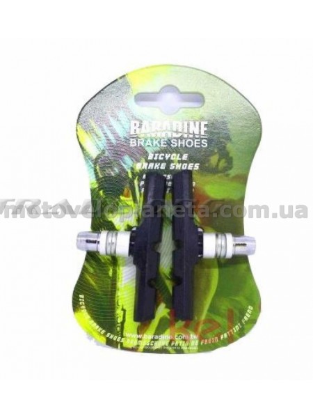 Колодки тормозные велосипедные (ободные, V-brake)   Baradine   MTB-947V   KL, компл.