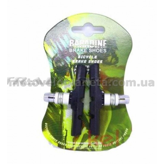 Колодки тормозные велосипедные (ободные, V-brake)   Baradine   MTB-947V   KL, компл.