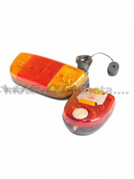 Фонари велосипеда (в сборе)   (комплект, перед/зад, LED)   (mod:107-V)   KL, шт