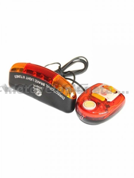 Фонари велосипеда (в сборе)   (комплект, перед/зад, LED)   (mod:338A)   KL, шт
