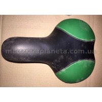 Седло велосипедное   (зеленое)   (mod:9)   DS, шт