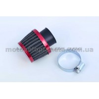 Фильтр воздушный (нулевик)   Ø28mm   (красный)   EVO, шт