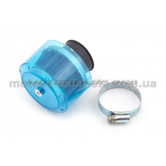 Фильтр воздушный (нулевик)   Ø35mm, 45*, колокол (синий, прозрачный)   YAOXIN, шт