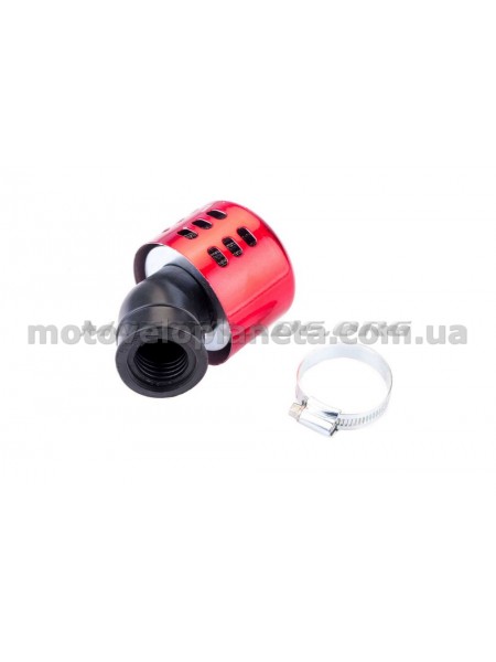 Фильтр воздушный (нулевик) Ø28/40mm, 45* (колокол, красный) KM (mod:KY-A-086), шт Фильтр воздушный (нулевик) Ø28/40mm, 45* (колокол, красный) KM (mod:KY-A-086), шт