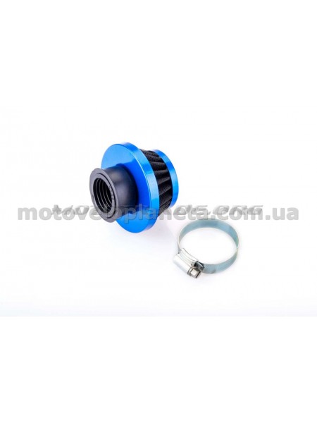 Фильтр воздушный (нулевик) Ø28mm (синий) KM (mod:KY-A-140), шт Фильтр воздушный (нулевик) Ø28mm (синий) KM (mod:KY-A-140), шт